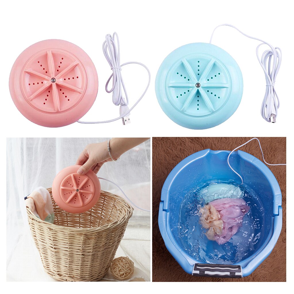 2pcs Portable Washing Machine Laundry Washer USB For Bra Home Travel Camping