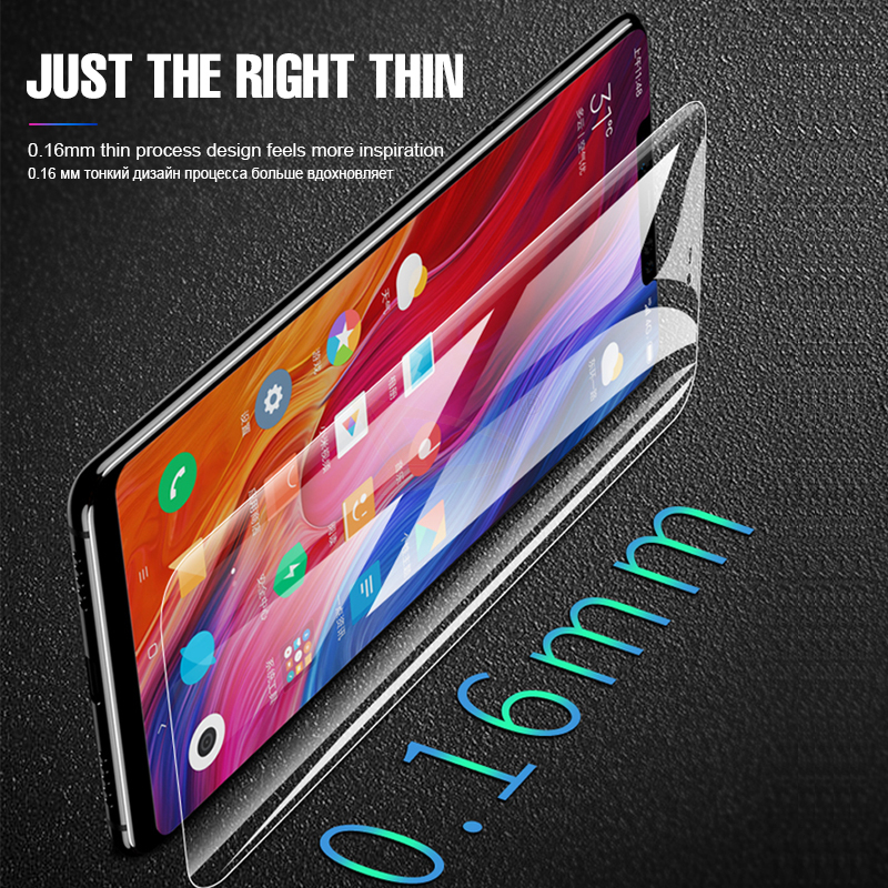 2Pcs Screen Protector Hydrogel Film For Redmi Note 11 10 9 8 7 Pro 8T 9S For Xiaomi Mi 11 Mi 10 Mi 9 Mi 9T Pro POCO X3 Pro F3 M3