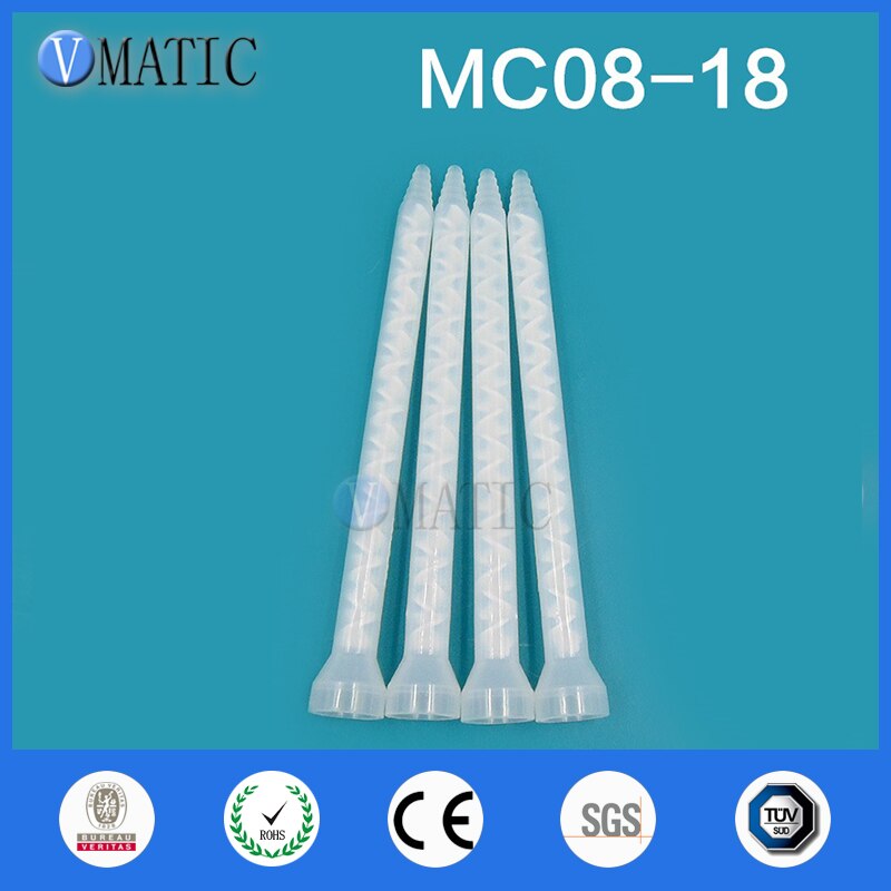 Plastic Hars Statische Mixer Mc/MS08-18 Mengmondstukken Voor Duo Pack Epoxies