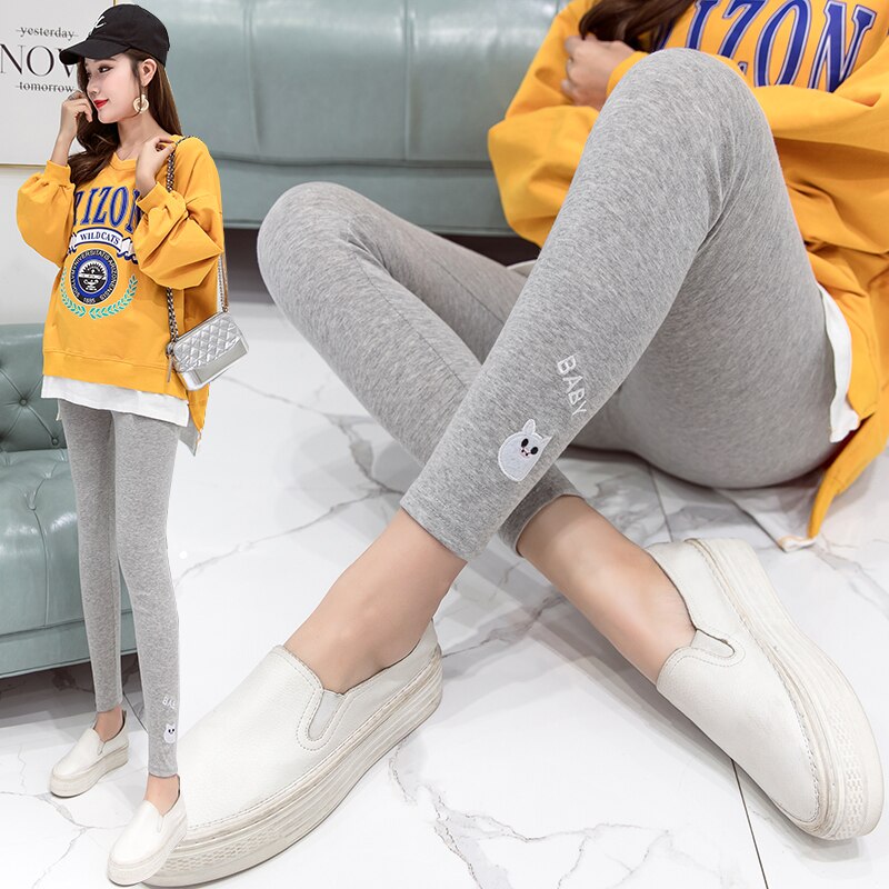 783# Maternity pants Spring Autumn Support Abdomen Elastic Waist Belly Support Pants Maternity Leggings Maternity Trousers
