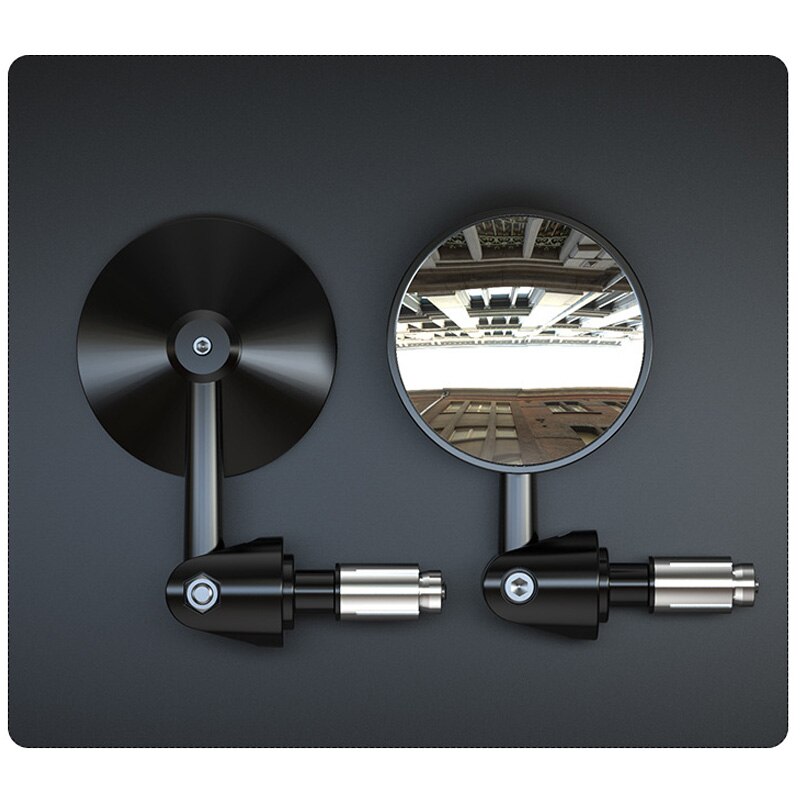Motorfiets Achteruitkijkspiegel Stuur Vliegtuig Bolle Spiegel Motor Fiets Handvat Bar Side Terug Achteruitkijkspiegels Hoek Verstelbare