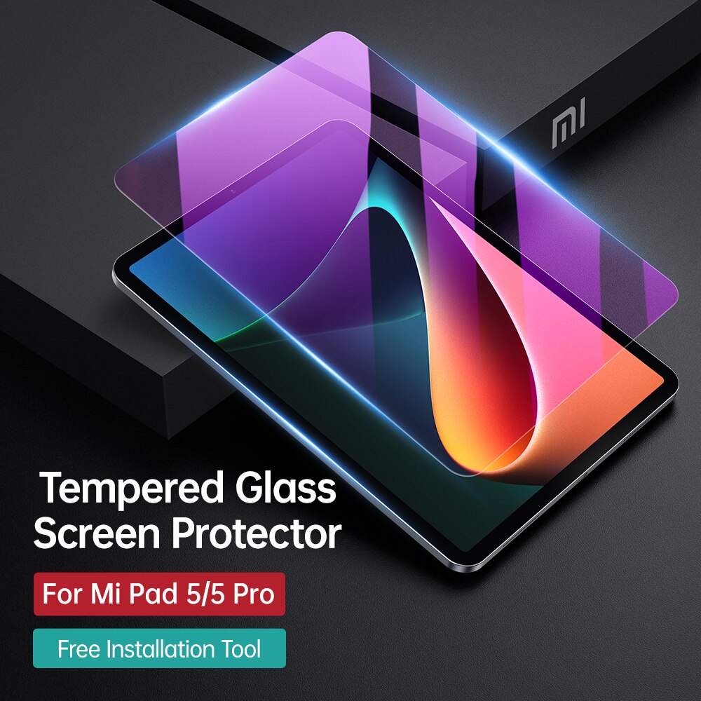 Esr Voor Xiaomi Mi Pad 5 Pro Gehard Glas Papier-Voelen Screen Protector Tablet Voor Mipad 5 Pro voor MiPad5 Beschermende Film: Blue Tempered Glass