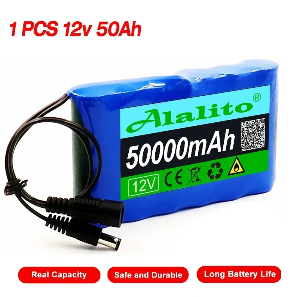 Rechargeable Battery Portable For Electronic Types LED Lamp Light Backup Power18650 12V 50000mAh 3S2P Lithium Ion Battery Pack