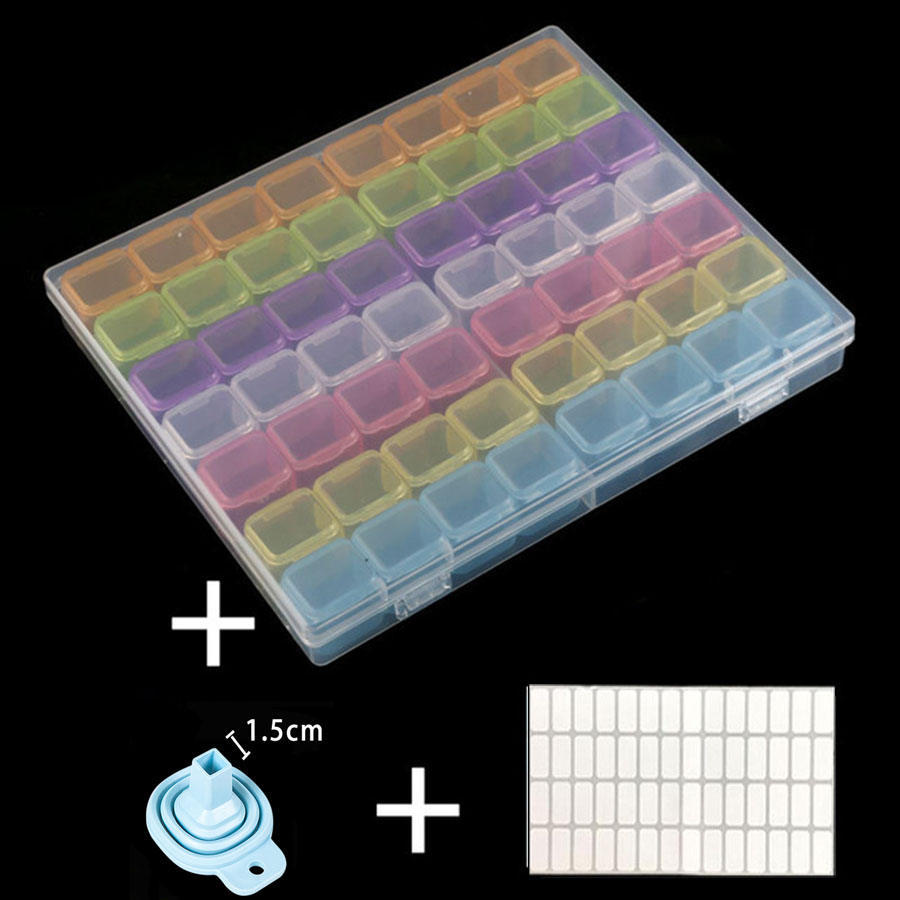 Diamant Malerei Lagerung Kasten Und Werkzeuge Bausatz Erwachsene Oder freundlicher, Diy Diamant Stickerei Zubehör Mosaik Stift Tabletts Pinzette Rolle: 56cai hongtie lou