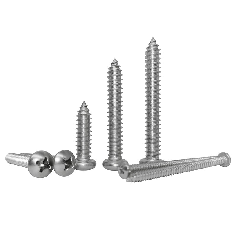 Vis autotaraudeuses M3.9 304 en acier inoxydable, 3,9mm x 9.5mm 40 45 50 55 60mm, extension des vis autotaraudeuses