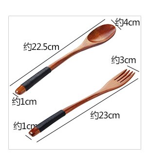 Houten lepel met lange steel, huishoudelijk servies, houten lepel, minilepel, keukengereedschap