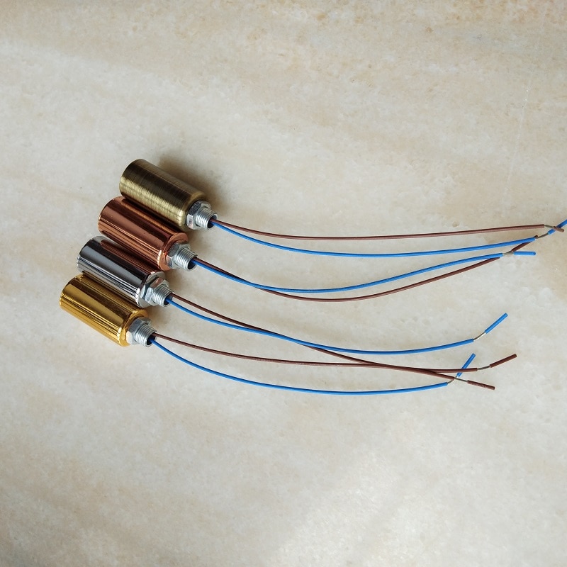 10pcs/lot G9 Socket Ceramic Base with with 0.5mm2 wire Light Holder chrome/gold/rose gold/bronze lamp cup lighting accessories