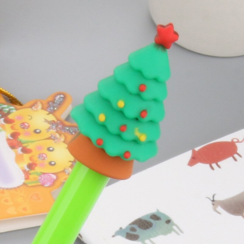 1PCS Cute Cartoon Christmas Series Neutral Pen Students Pen Black Pen for Christmas Gel Pen Cute Stationary
