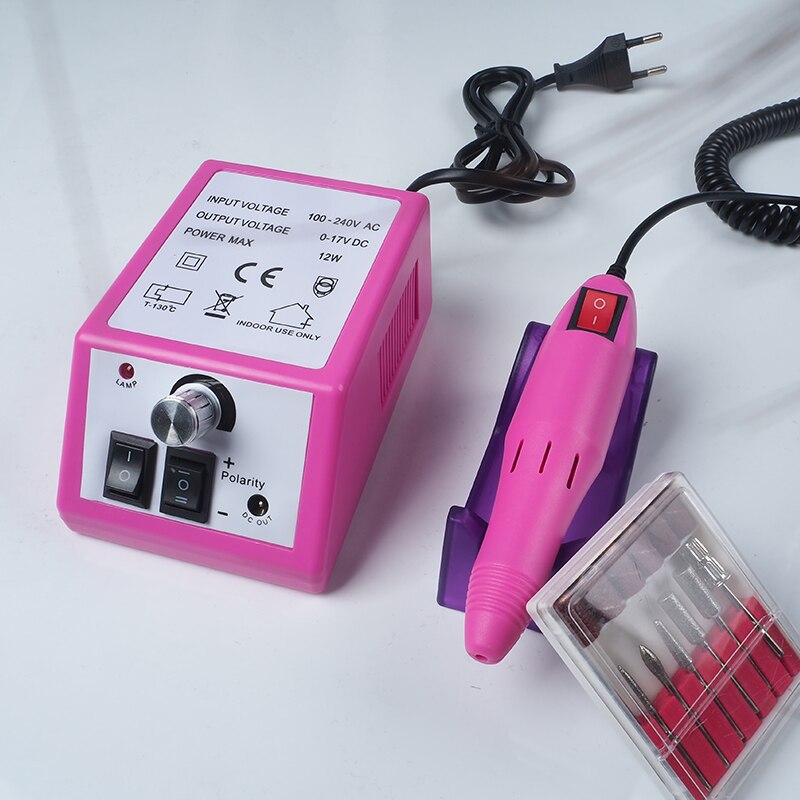 Electric Manicure Machine Set 20000RPM Nail Drill Milling Cutter Nail Art Sanding File Gel Cuticle Remover