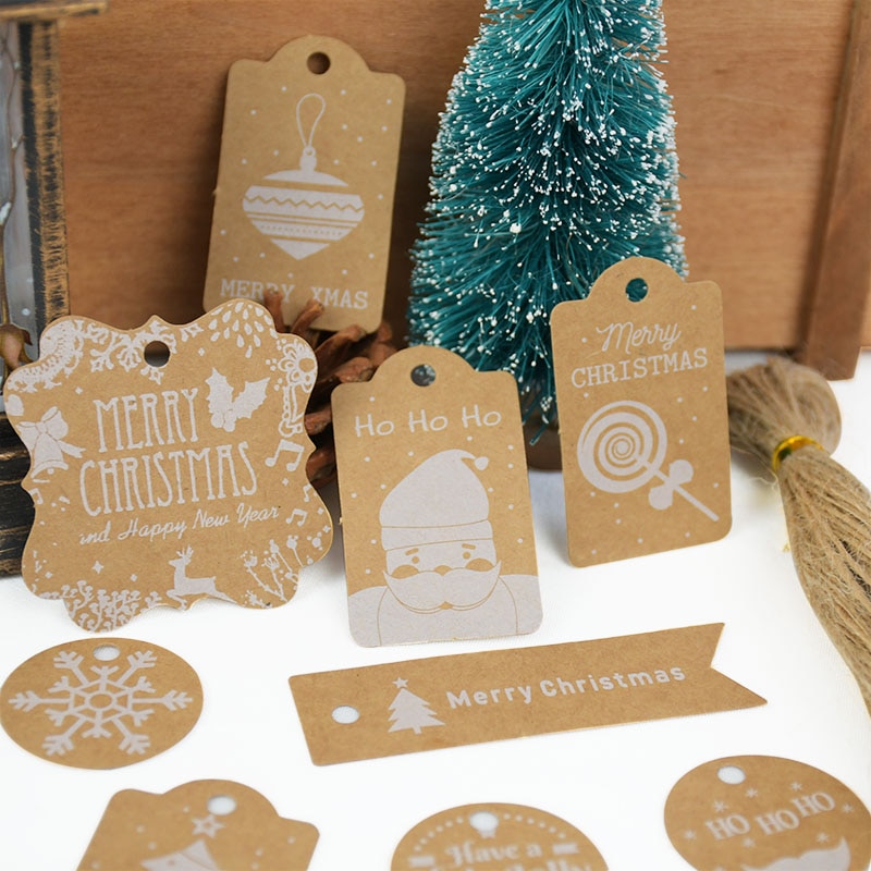 Étiquettes-cadeaux En Papier Kraft 50 Pièces étiquette