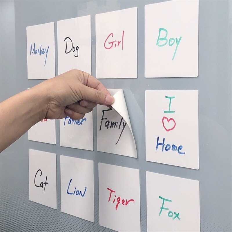 Dry Wipe Sticky Notes Pad, Removable Reusable Labe... Grandado