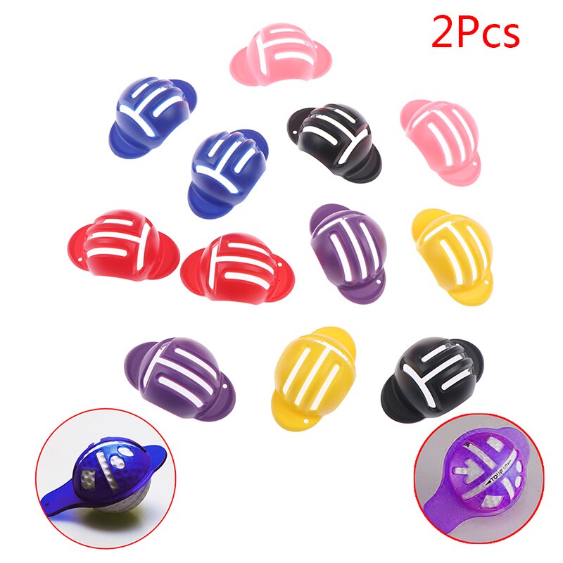2 stk plast unisex lotusflower golf skribent ball linje markør utendørs sport penn klipp merke tilbehør