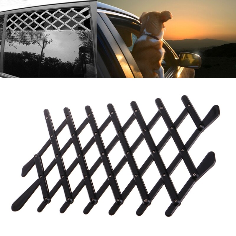 Pet Dog Car Window Ventilation Safe Guard Mesh Vent Protective Fence Outdoor
