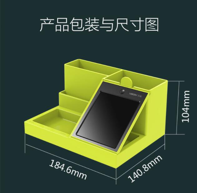 Lcd Schrijfblok Multifunctionele Pen Houder Afstandsbediening Houder Visitekaartjes Moible Telefoon Houder Bureau Opslag