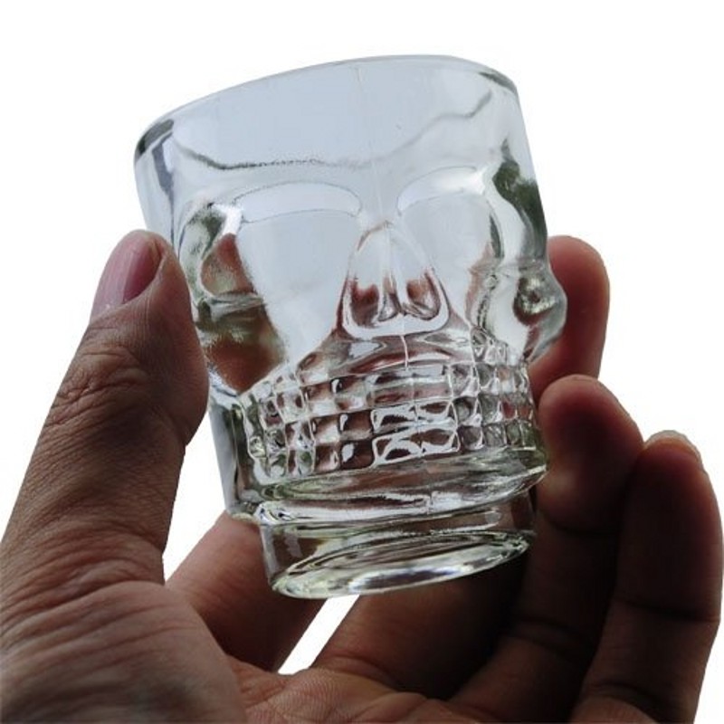 4 stk krystal kraniumhoved brandy snifters vodka whisky stærk drik skudt vinglas kop krus bar fest drikkevarer tilbehør