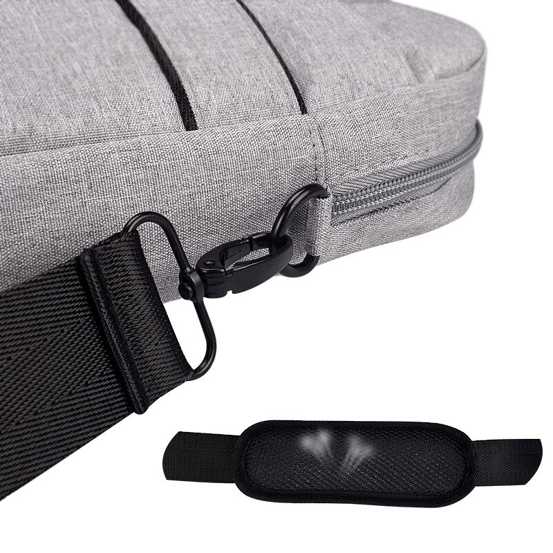 Bolso para ordenador portátil para hombre, bandolera, sísmica, resistente al agua, para oficina, viajes, negocios, bolsa de almacenamiento para teléfono