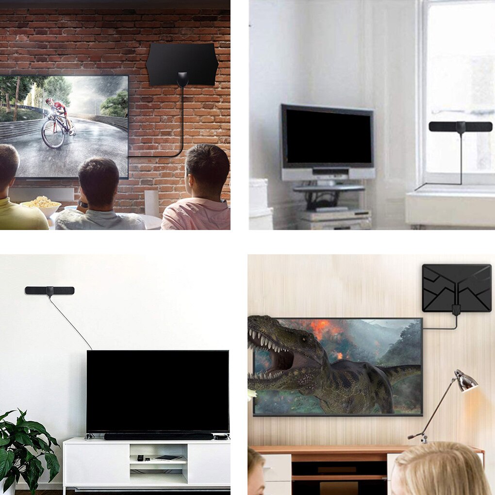 4K Digital HDTV Aerial Indoor Amplified Antenna 1500 Miles HD 1080P TV Local Channels Broadcast