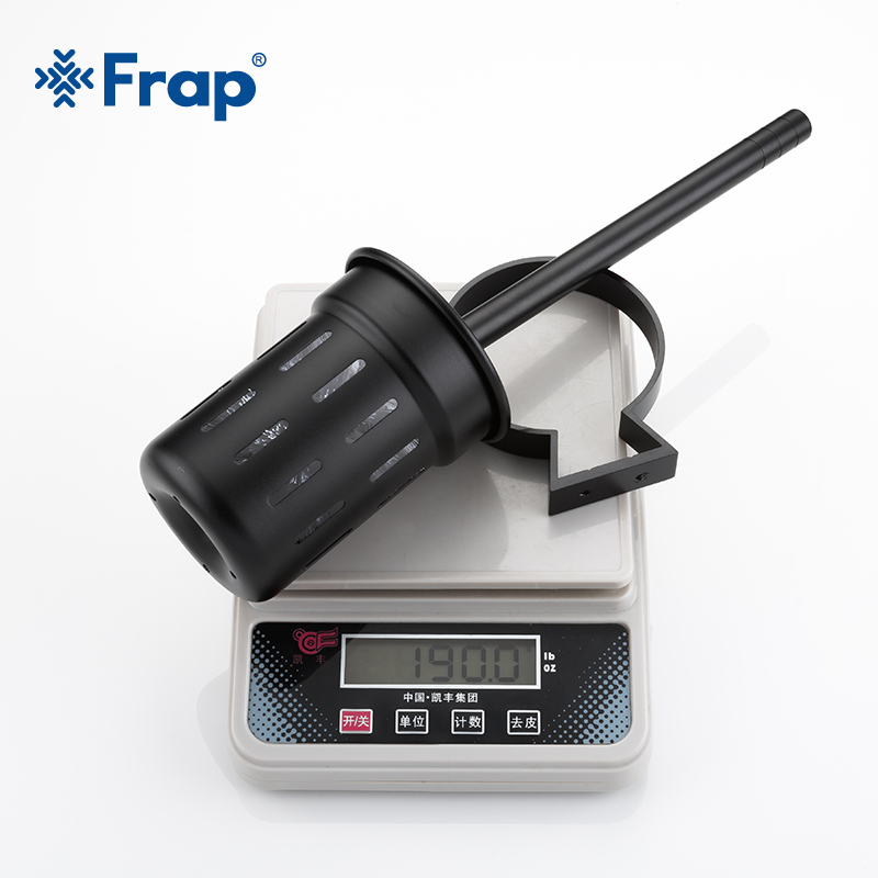 FRAP Amerika Badkamer Accessoires Wandmontage Zwarte Ruimte Aluminium Huishoudelijke Badkamer Wc Borstel Houder Y18053