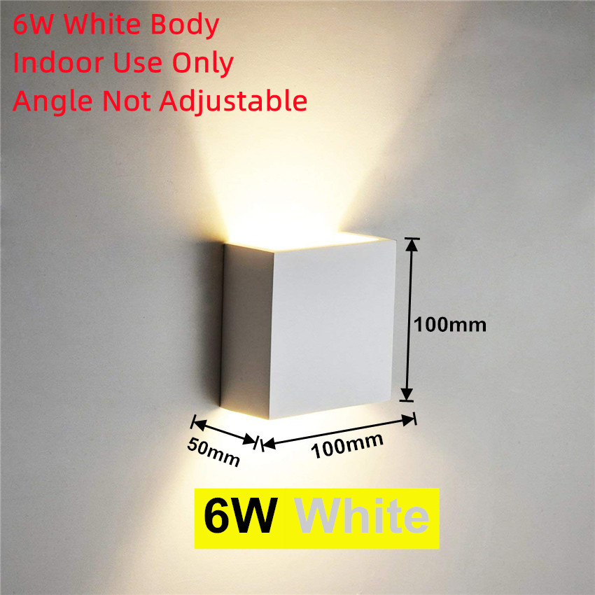 Innenwandleuchte Wohnzimmer Nachttisch Treppenleuchte Aluminium Wasserdicht IP65 Balkon Wandleuchte LED Wandleuchte Veranda Lampe für Deko: Licht Grün / Kaltes Weiß
