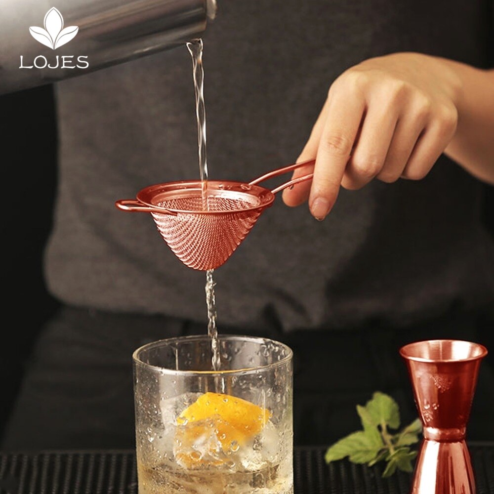 Stainless Steel Conical Cocktail Sieve Great For Removing Bits From Juice Copper Strainer Cocktail Strainer Bar Strainer