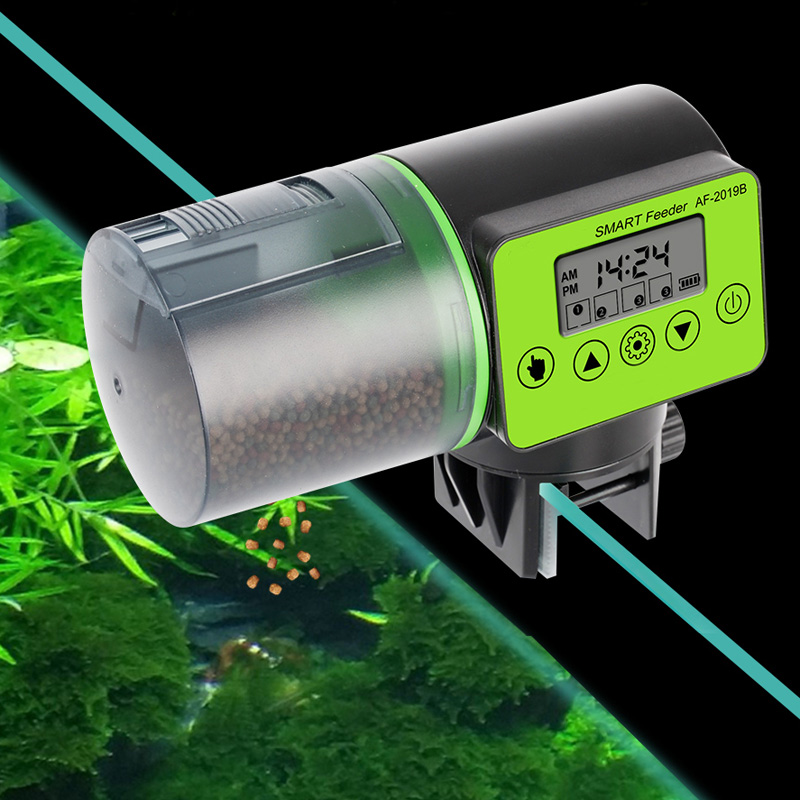 Distributeur automatique de nourriture avec LCD pour aquarium,chargeur intelligent d&#39;aliments avec minuterie, accessoires de réservoir de poissons