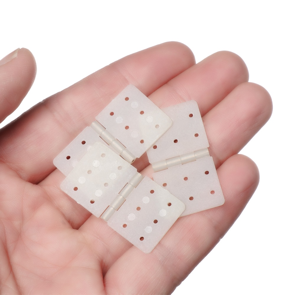 10Pcs Nylon Pinned Hinge for RC Airplane Aileron Connection RC Airplane Parts 3 Sizes Aeromodelling Model DIY toy Accessories