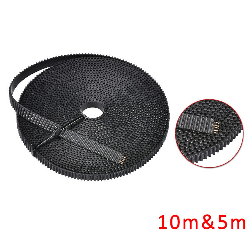 GT2 pasek rozrządu 2mm skok 10mm szeroki drut stalowy wzmocniony pasek rozrządu z PU wymiana 5M/10M robić drukarki 3D