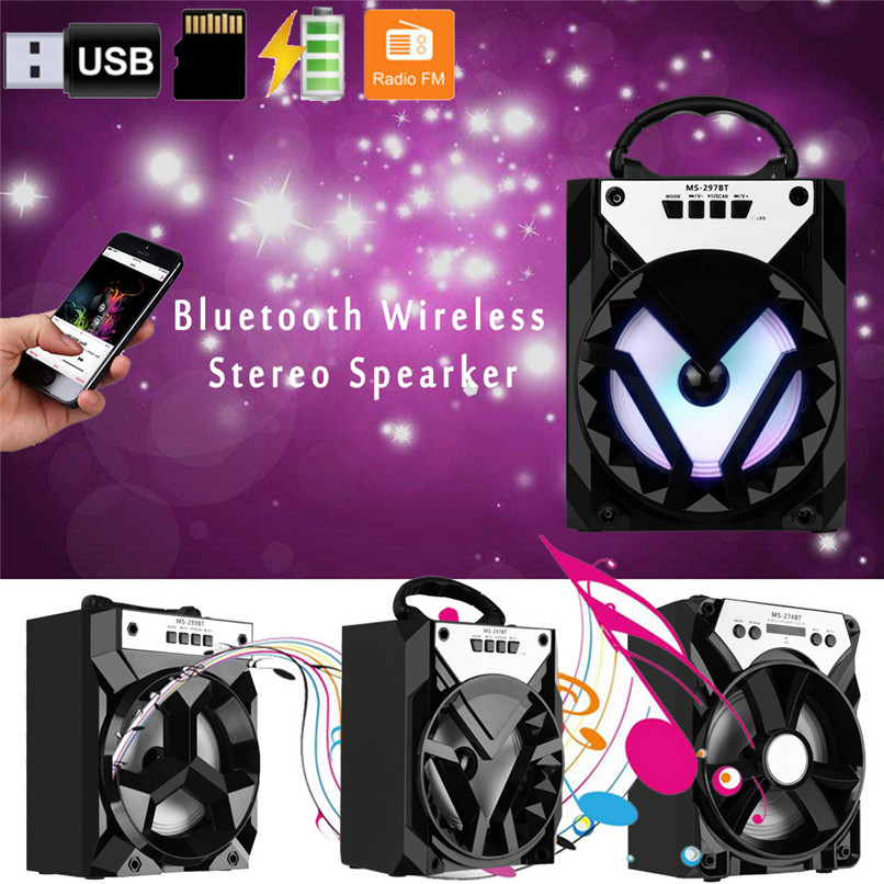Outdoor Draagbare Draadloze Bluetooth Speaker Stereo Super Bass w/USB/TF/FM Radio 30MAY0