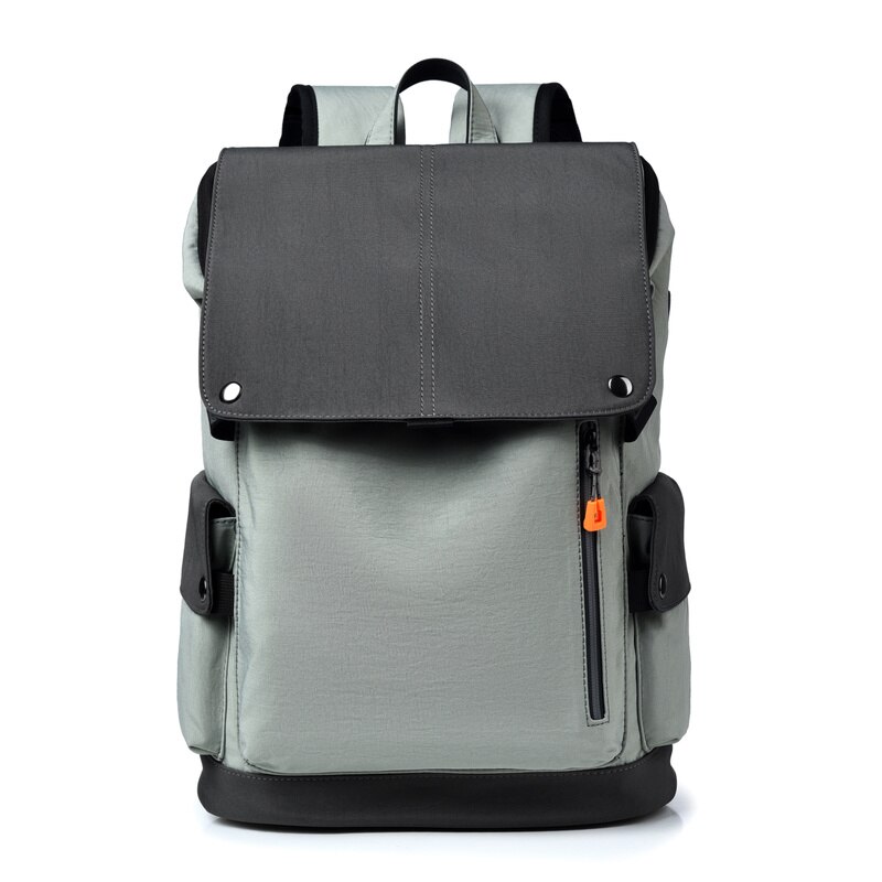 British Style Business Laptop Backpack For Men Brand Oxford Cloth Waterproof Daily Work Bag Youth School Backpack: Gray