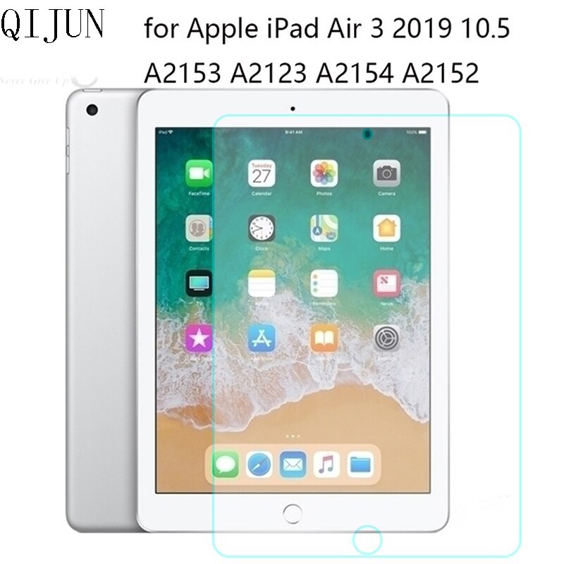 Para iPad Air Pro Mini 1 2 3 4 5 6 7 8 9 11 12.9 Anti-Scratch Protetor de Tela de Vidro Temperado Para O iPad 9.7 10.2 10.5 Pro 11 12.9: iPad Air 3