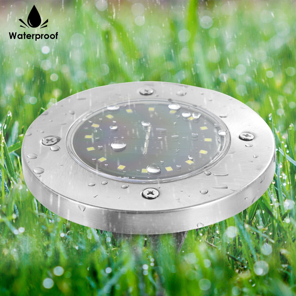 Solar Power Boden Licht 16LED Solar Disk Lampe Wasserdichte Terrasse Garten Landschaft Licht für Gehweg Hof Rasen