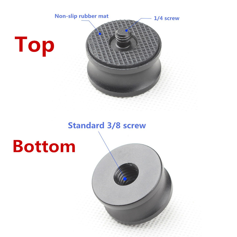 Tripod heads screw connection convert aluminium nut 1/4 to 3/8 inch for DV video camera accessories
