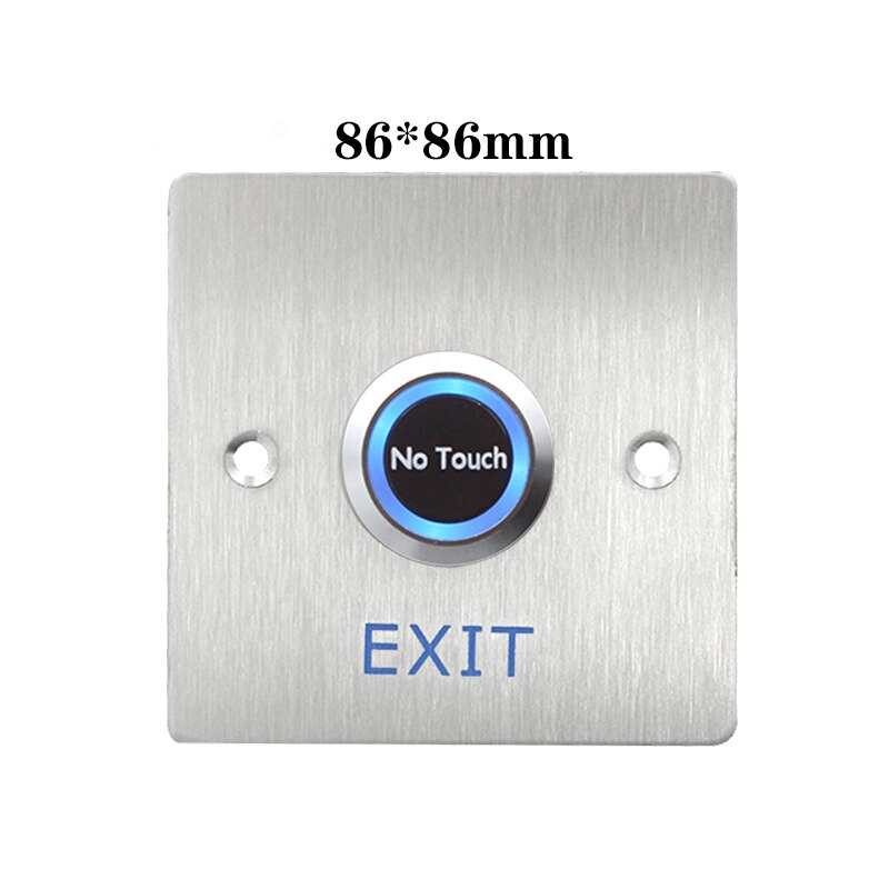 IP68 Waterproof Infrared Sensor Switch No Touch Contactless Switches 304 Stainless Steel Door Release Exit Button With LED