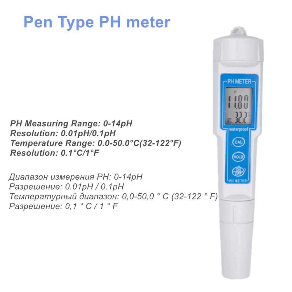 PH Meter Water Tester TDS/PH/EC Temperature Tester pen Conductivity For Drinking Water Measurement Tools