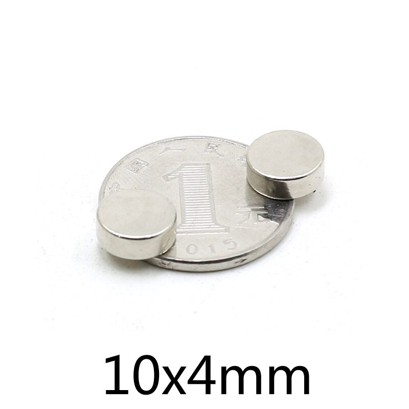 10/20/50/100Pcs 10X4 Mm Neodymium Magneet Super Sterke 10Mm X 4mm Krachtige Magneten 10X4 Mm Permanente Kleine Ronde Magneet 10*4 Mm