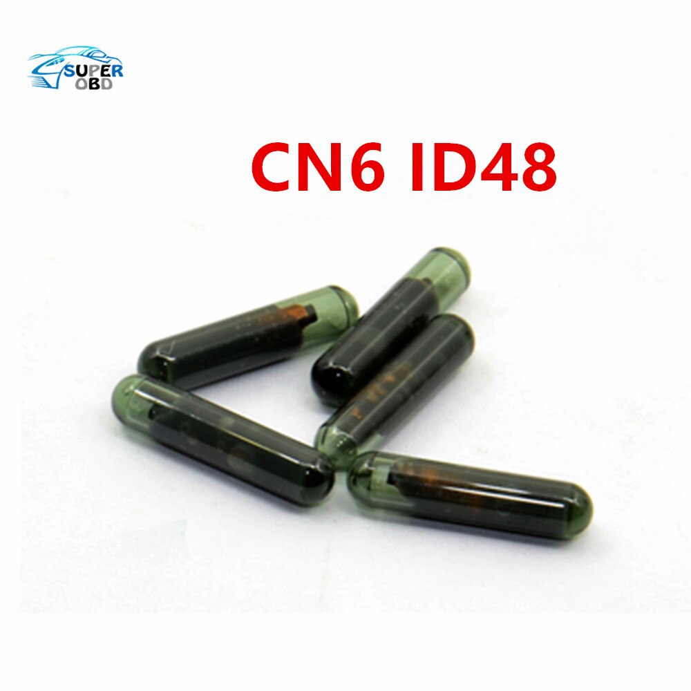 5 stks/partij CN6 ID48 Auto Transponder Glas Leeg Cloner Chip Gebruik voor CN900/ND900 MINI Key Programmeur