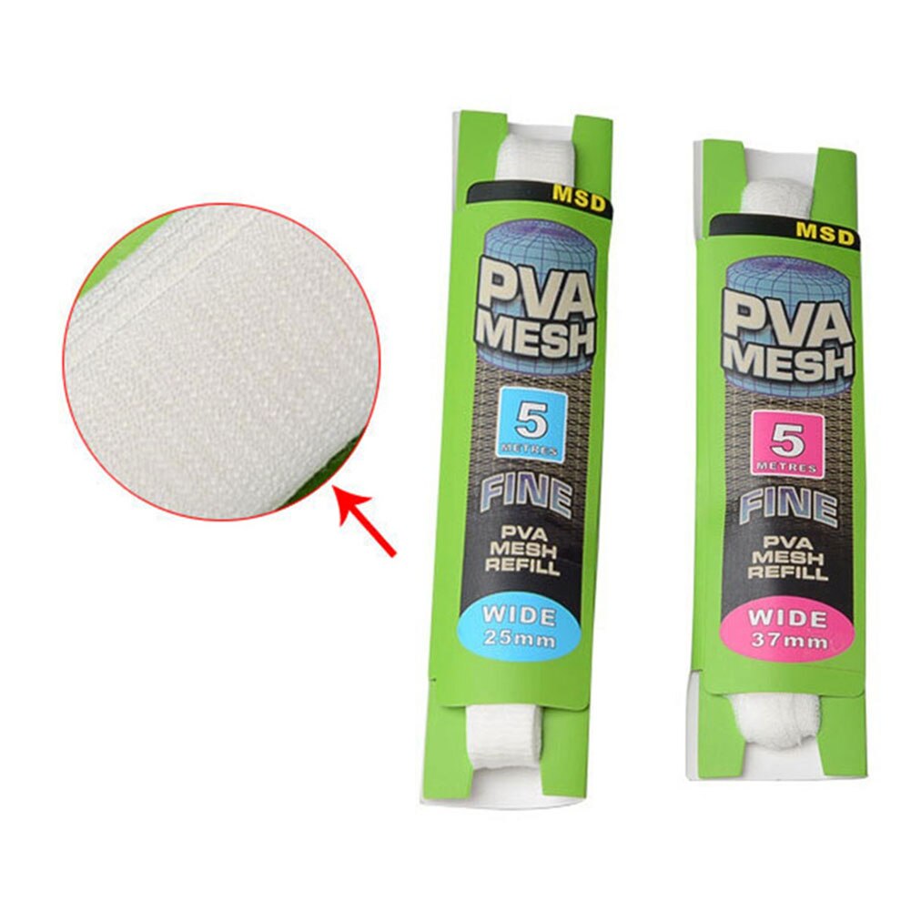 5M Pva Oplosbare Smalle Vissen Netwerk Refill Kous Aas Tas Bescherm Vis Netto Houder Uitspanning Tool Tackle Vissen Accessoire