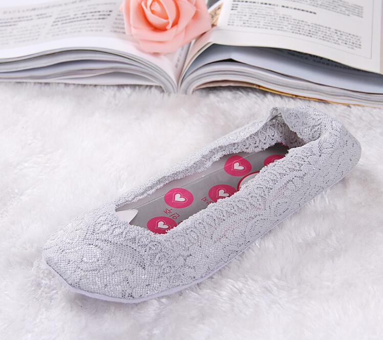 Ladies yoga spets strumpa tofflor dans osynliga sport båt strumpor för kvinnor, topp: 2