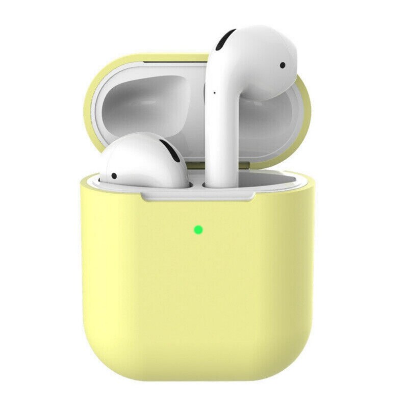 Silikonowe słuchawki etui do AirPods 2 Anti-fall bezprzewodowe słuchawki Bluetooth AirPods osłona ochronna do AirPod 2 slim przypadku: E