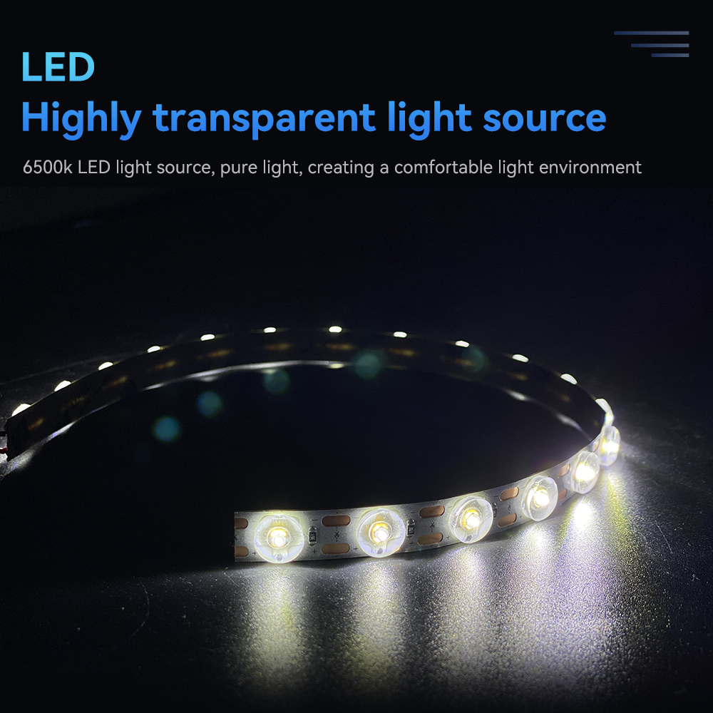 For Bambu Lab A1 LED Light Strip Upgrade 6500K Optical Lens Lamp Super Bright Wide Fill Light For Bambulab A1/ A1 Mini Accessori