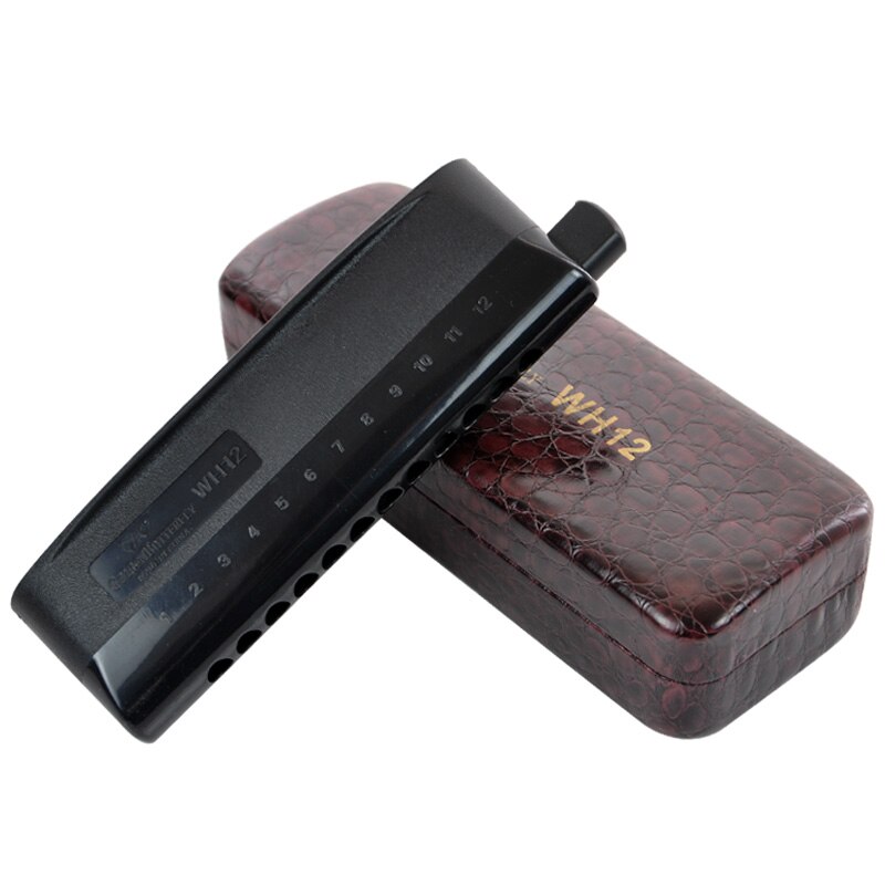 Golden Butterfly 12 Hole Chromatic Harmonica WH12 Harp musical instrument mouth organ semi-matte ABS cover