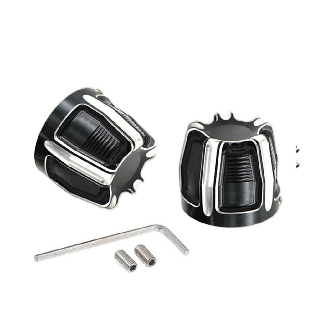 29mm motorsykler foraksel mutter deksel kapselbolt for harley sportster softtail fat boy dyna v-stang touring glide svart