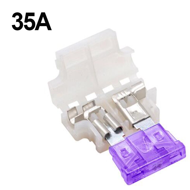 10Sets Auto Standaard Midden Zekeringhouder + Auto Boot Truck Atc/Ato Blade Fuse 3A 5A 10A 15A 20A 25A 30A 35A 40A: 35A