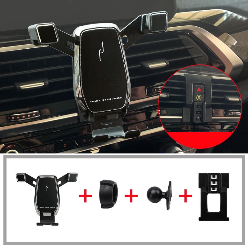 Soporte de teléfono para bmw x3 g01 m x4 g02, ventilación Interior deportiva,: black