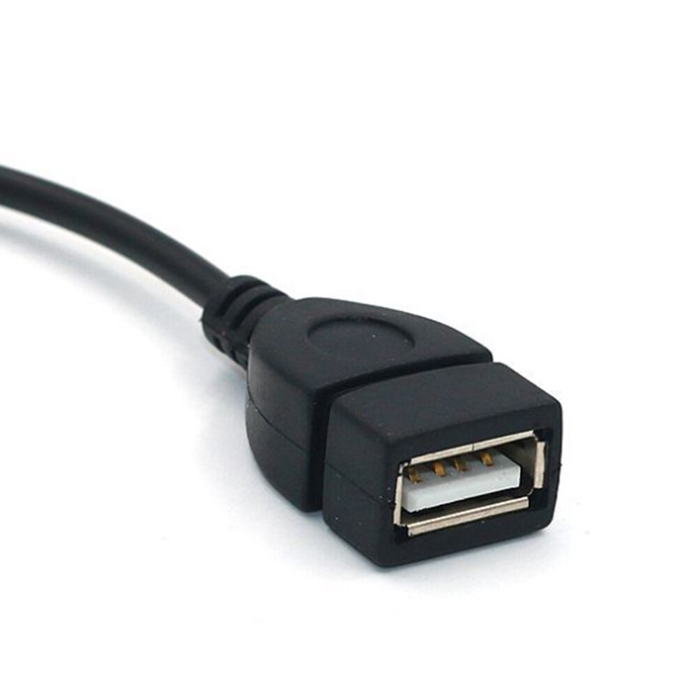 3.5mm Male Audio AUX Jack To USB 2.0 Type A Female OTG Converter Adapter Cable