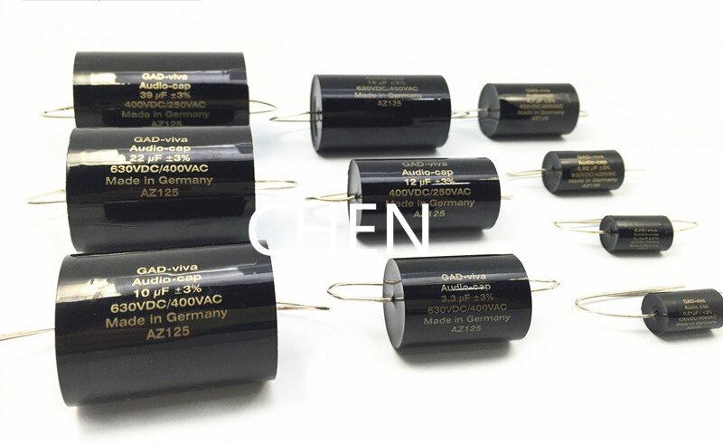 QUARKZMAN 2 Stück 3uf Frequenzweiche Kondensator 250V Rote Axiale Audio