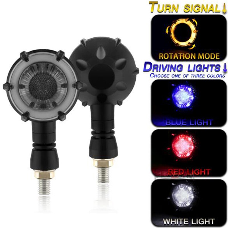 2Pcs/Pair Motorcycle Turn Lights Modified Waterproof LED Decorative Accessories Signal Lights Motors Daytime Running Lights