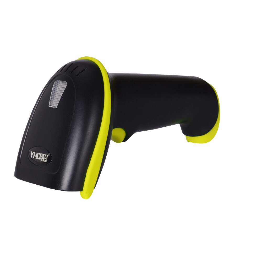 433 M Draadloze Handheld 1D Barcode Scanner Automatische Reader Ondersteunt Reverse Type Bar Code Scannen met USB Ontvanger voor Retail: Yellow