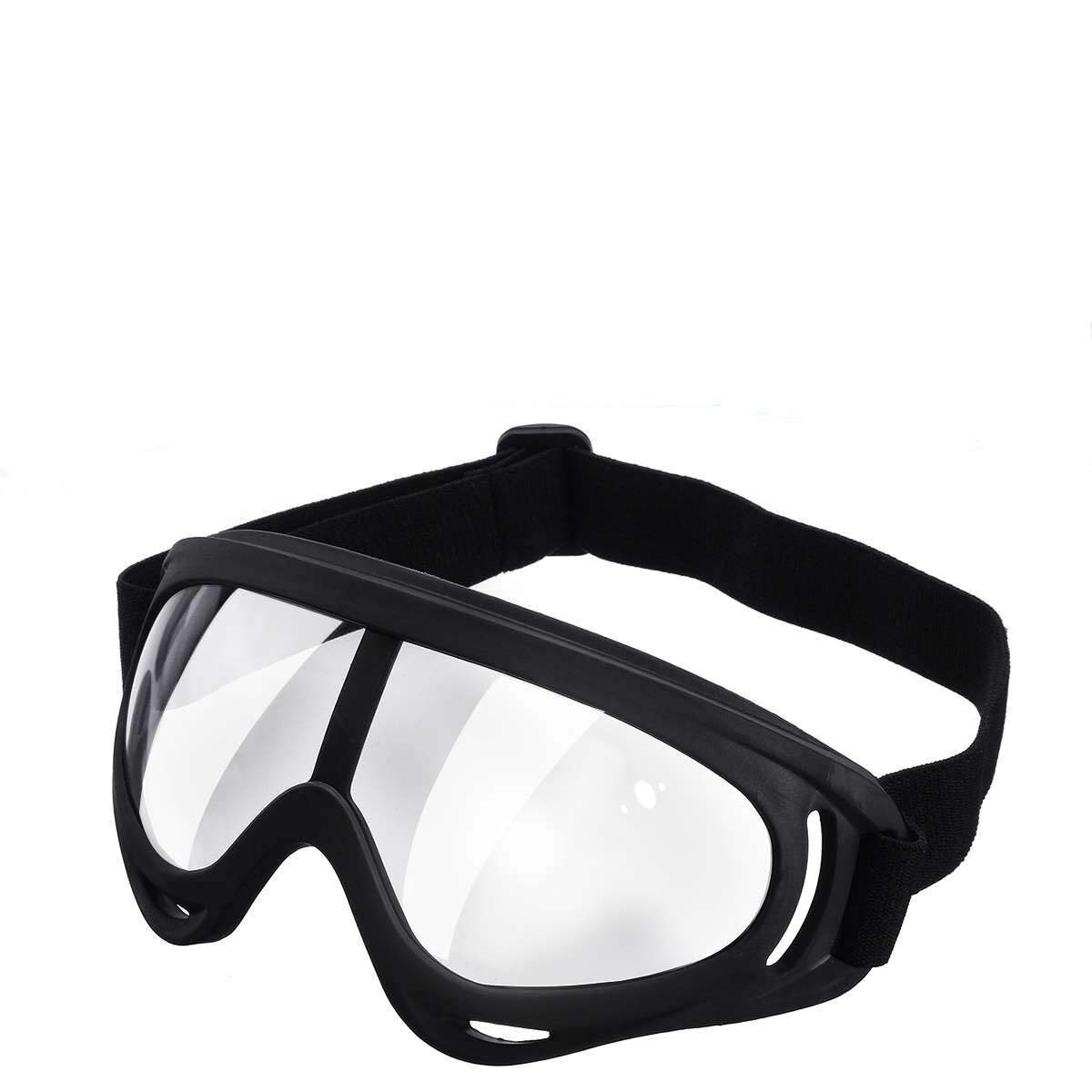 PC Safety Goggles Fully Enclosed Transparent Lens Goggles Eye Protective Glasses Anti-Fog UV Light Onion Goggles Tear Free