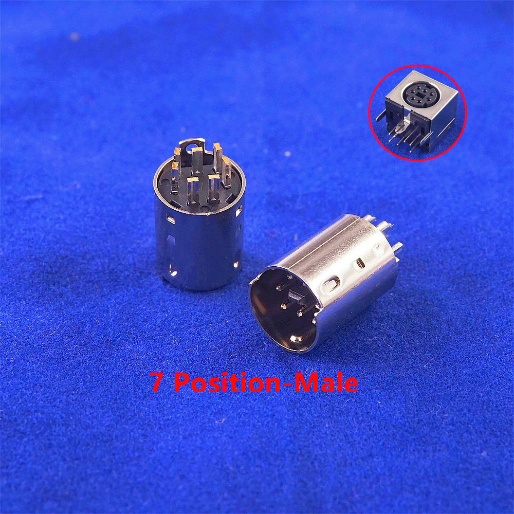 10 30 50 200 500 Pcs Din Plug Male Connector 3 4 5 6 7 8 9 10 Pin Wire Solder Injection Rating 1A 110V 2A 12V Mini Circular DIN: Brown / 10-19Pcs